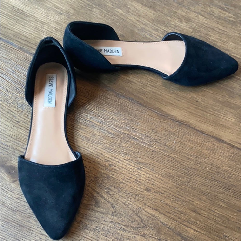 Steve Madden black flats